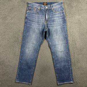 Civilianaire x Allen Edmonds Jeans Mens 32x30 Blue Dean Straight Fit Dark Wash